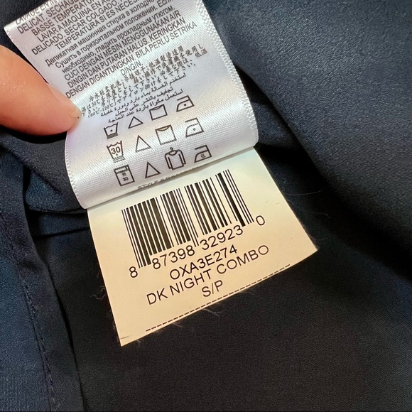 NWOT BCBGeneration Black Teal Chevron Print Pleated Mini Skirt - Picture 11 of 11